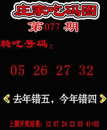 077期庄家吃码图[图]